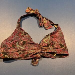 Converse One Star Purple Paisley Size XL Swim Suit Top Beach Summer